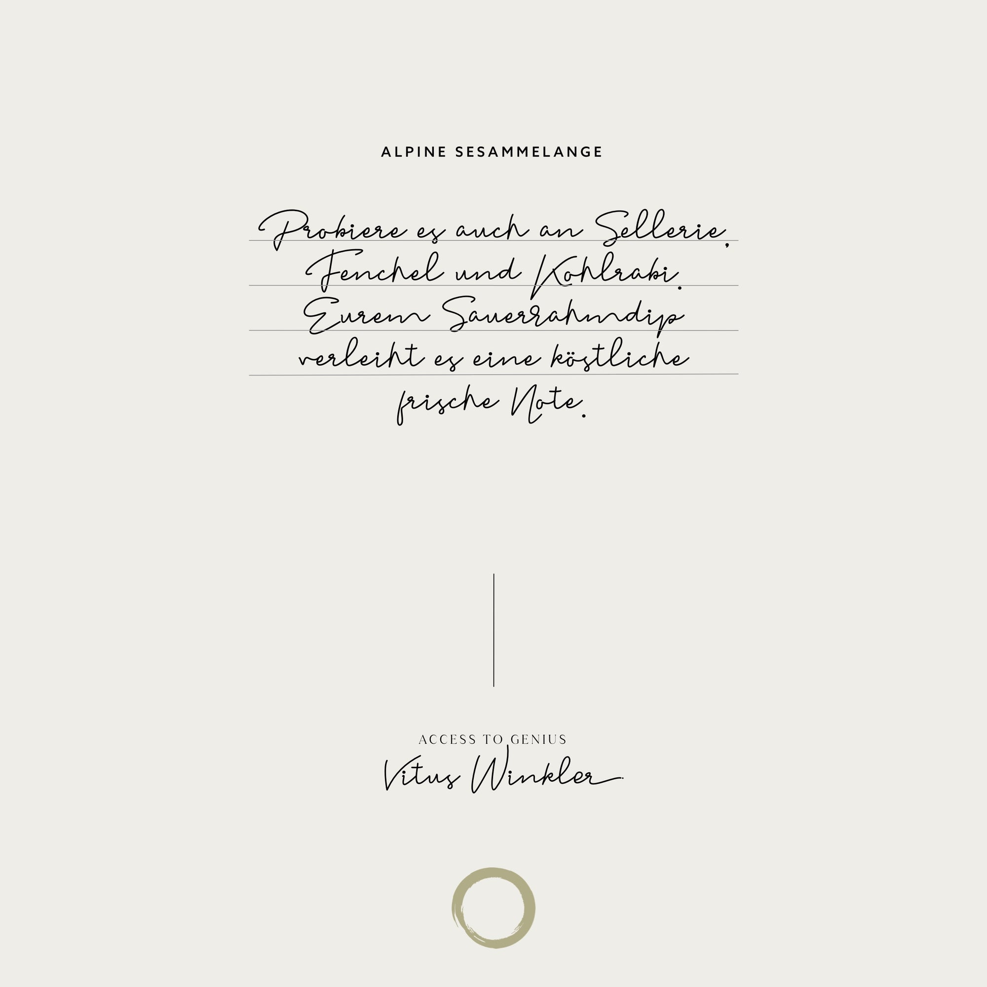 Alpine Sesammelange by Vitus Winkler, 70 g