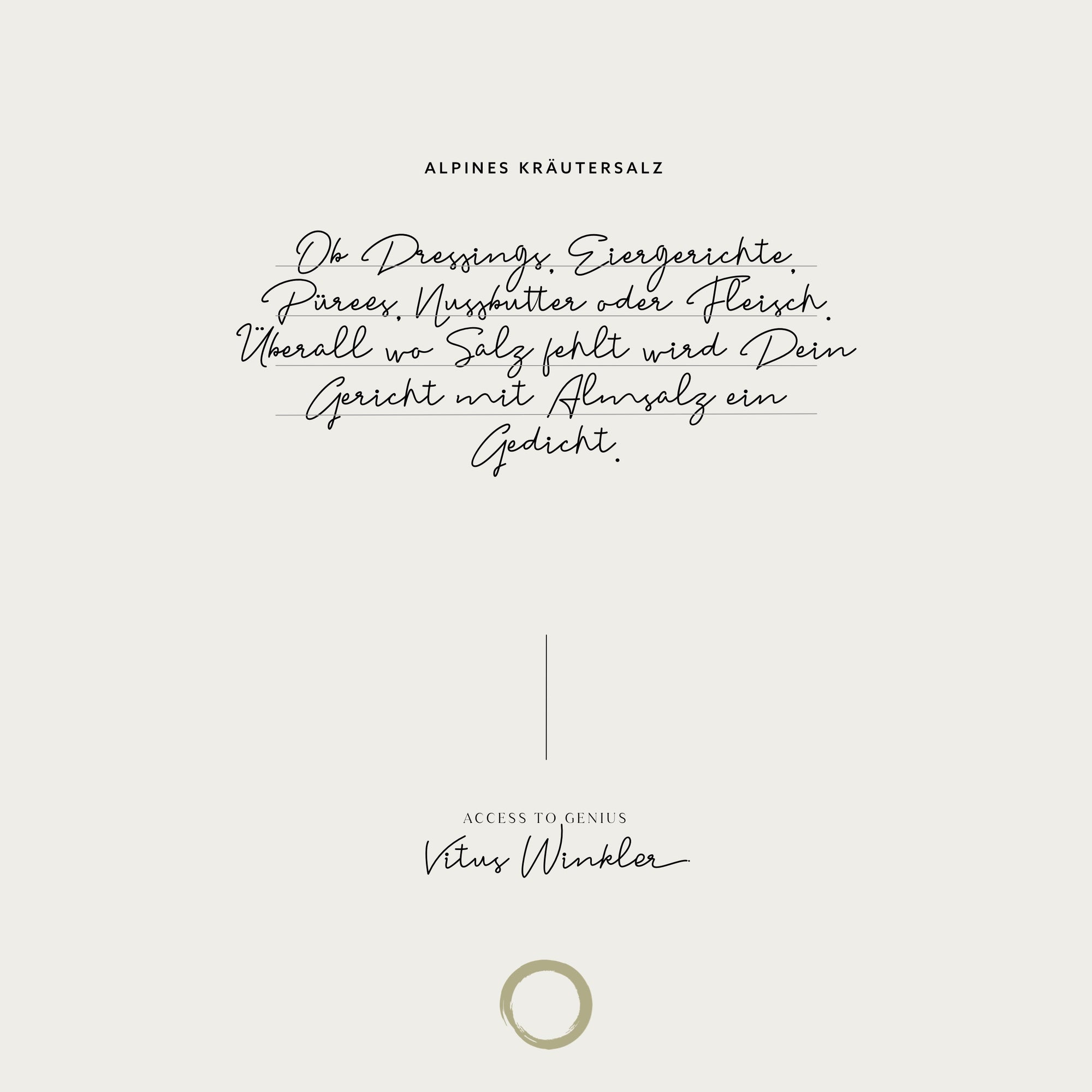 Alpines Kräutersalz by Vitus Winkler, 80 g