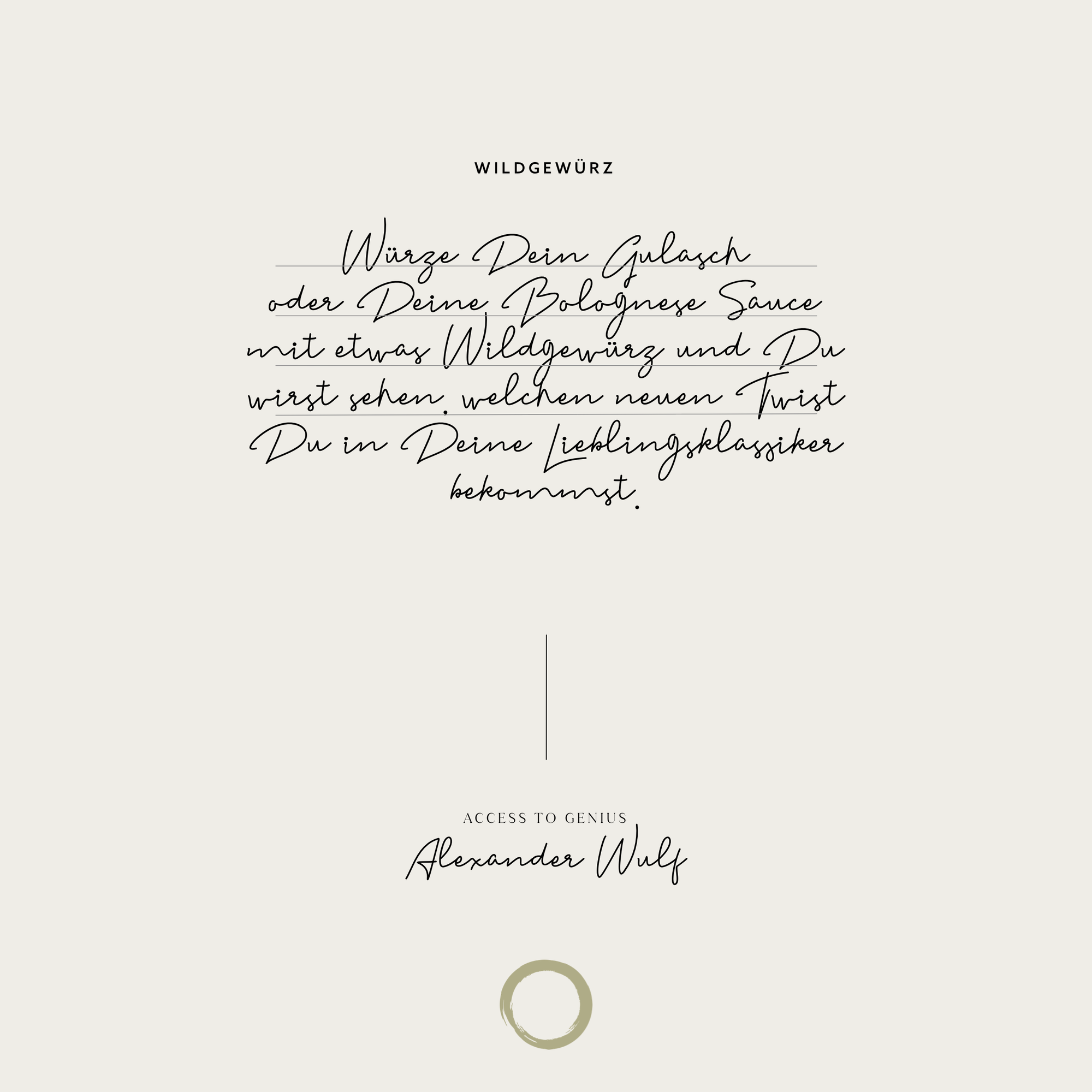 Wildgewürz by Alexander Wulf, 50 g