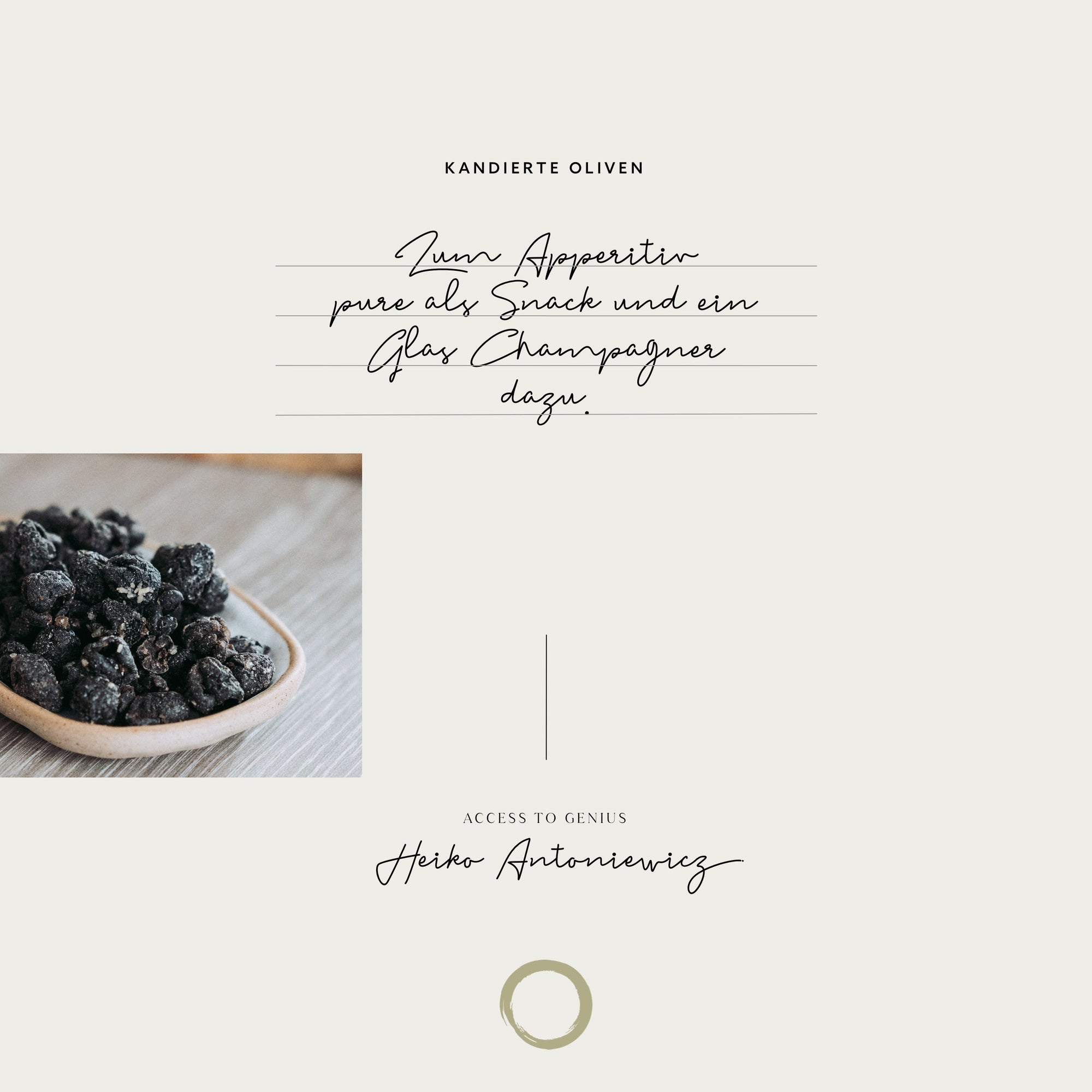 Kandierte Oliven by Heiko Antoniewicz, 40 g